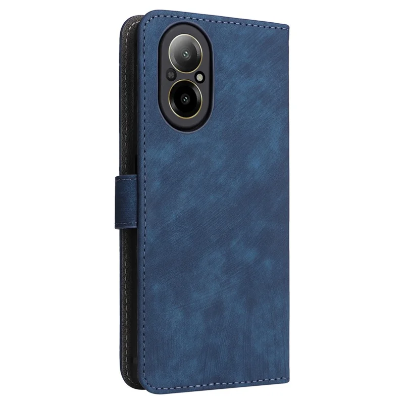 For Realme C67 4G / 12 Lite 4G Case Wallet Stand RFID Blocking PU Leather Phone Cover - Blue