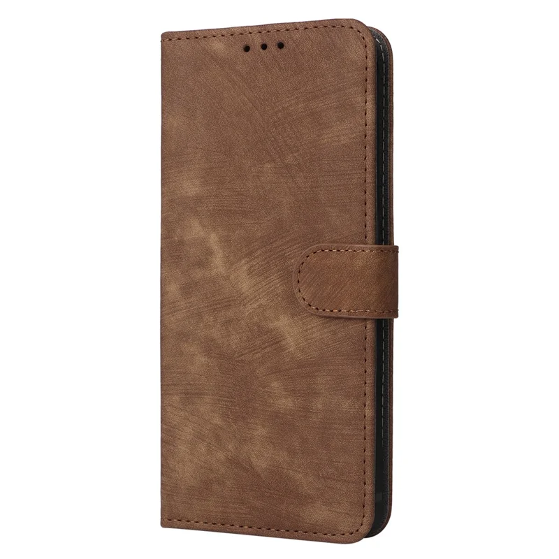 For Realme C67 4G / 12 Lite 4G Case Wallet Stand RFID Blocking PU Leather Phone Cover - Brown