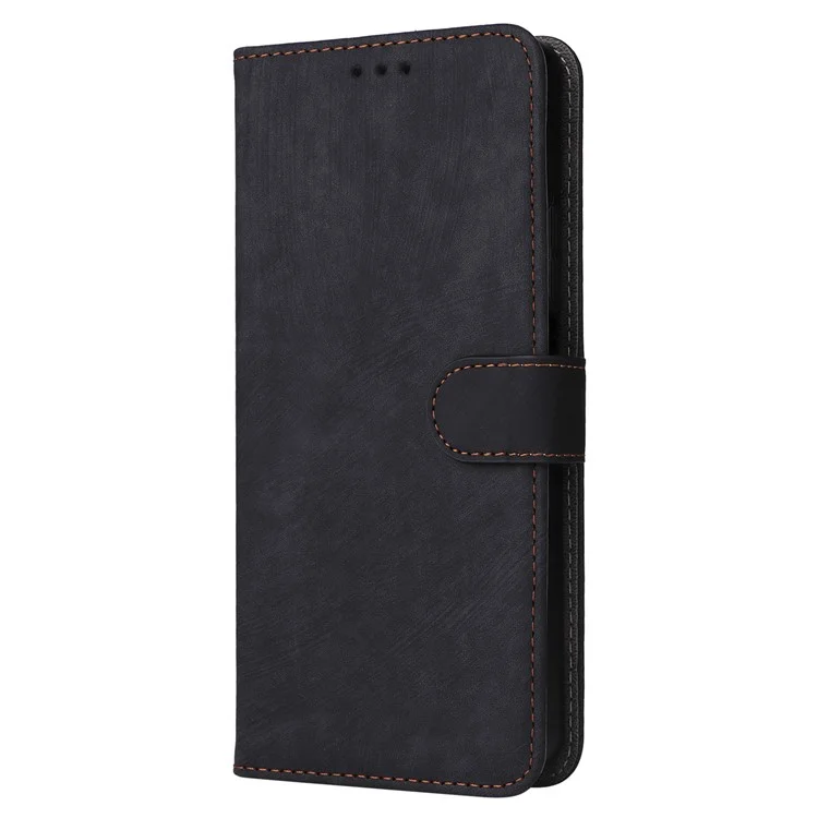 Pour Xiaomi Redmi Note 13 Pro 4G / Poco M6 Pro 4G Étui avec sangle RFID Blocking PU Leather Cover Stand - Noir