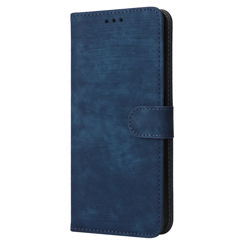 For Xiaomi Redmi Note 13 Pro 4G / Poco M6 Pro 4G / Note 14S 4G Case with Strap RFID Blocking PU Leather Cover Stand - Blue