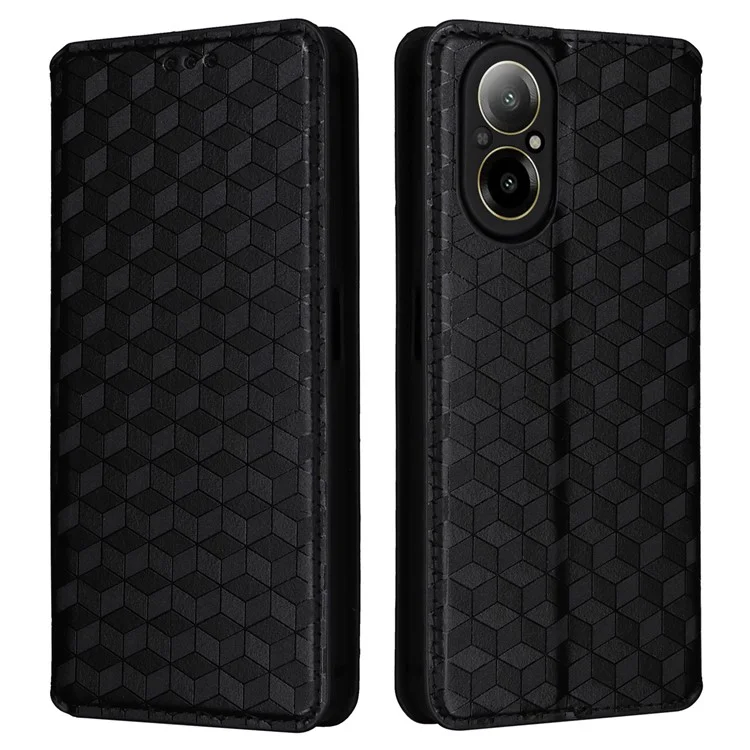 Para Realme C67 4G / 12 Lite 4G Capa de Carteira de Couro PU Flip - Preto