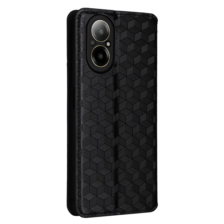 Para Realme C67 4G / 12 Lite 4G Capa de Carteira de Couro PU Flip - Preto