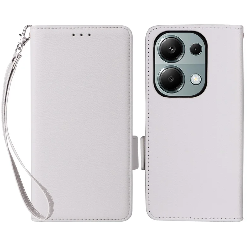 For Xiaomi Redmi Note 13 Pro 4G / Poco M6 Pro 4G / Note 14S 4G Case Wallet Protective Folio Cover - White