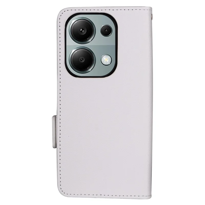 For Xiaomi Redmi Note 13 Pro 4G / Poco M6 Pro 4G / Note 14S 4G Case Wallet Protective Folio Cover - White