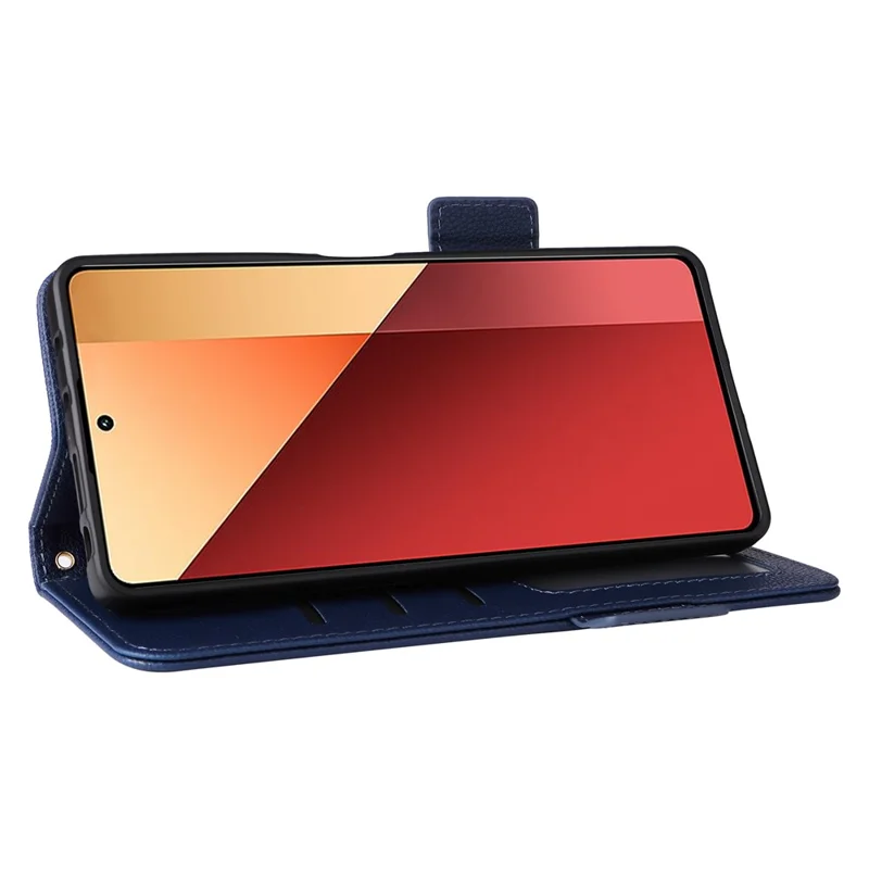 For Xiaomi Redmi Note 13 Pro 4G / Poco M6 Pro 4G / Note 14S 4G Case Wallet Protective Folio Cover - Dark Blue
