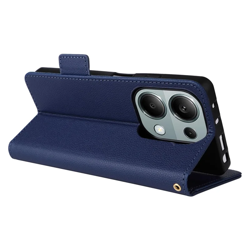 For Xiaomi Redmi Note 13 Pro 4G / Poco M6 Pro 4G / Note 14S 4G Case Wallet Protective Folio Cover - Dark Blue