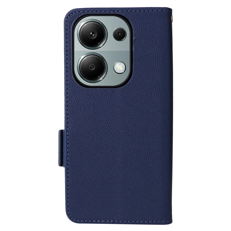 For Xiaomi Redmi Note 13 Pro 4G / Poco M6 Pro 4G / Note 14S 4G Case Wallet Protective Folio Cover - Dark Blue