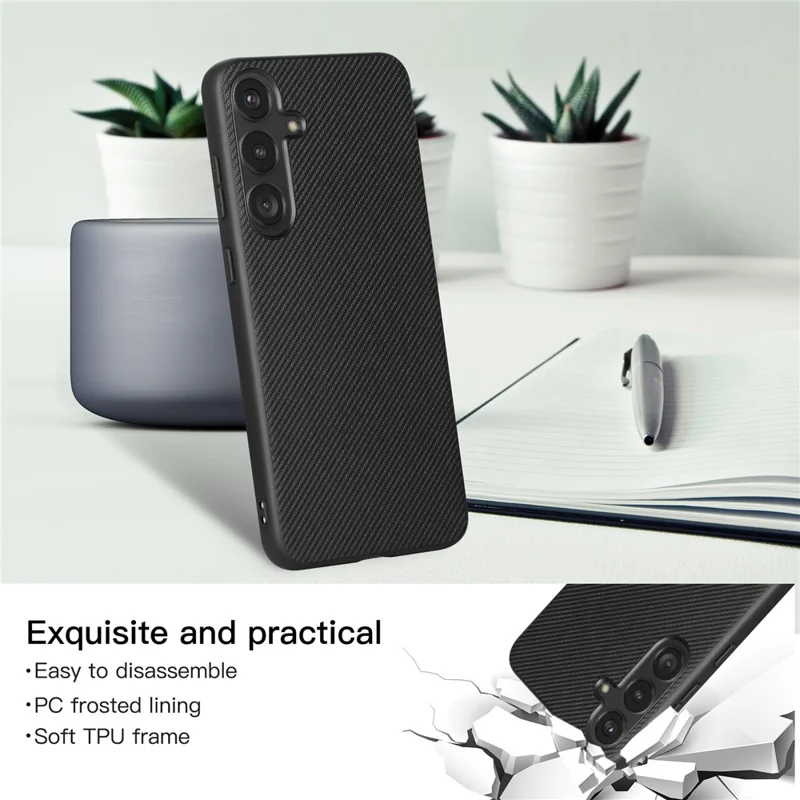 VILI TC Series for Samsung Galaxy S24+ Case with Hand Strap Leather+TPU Back Cover