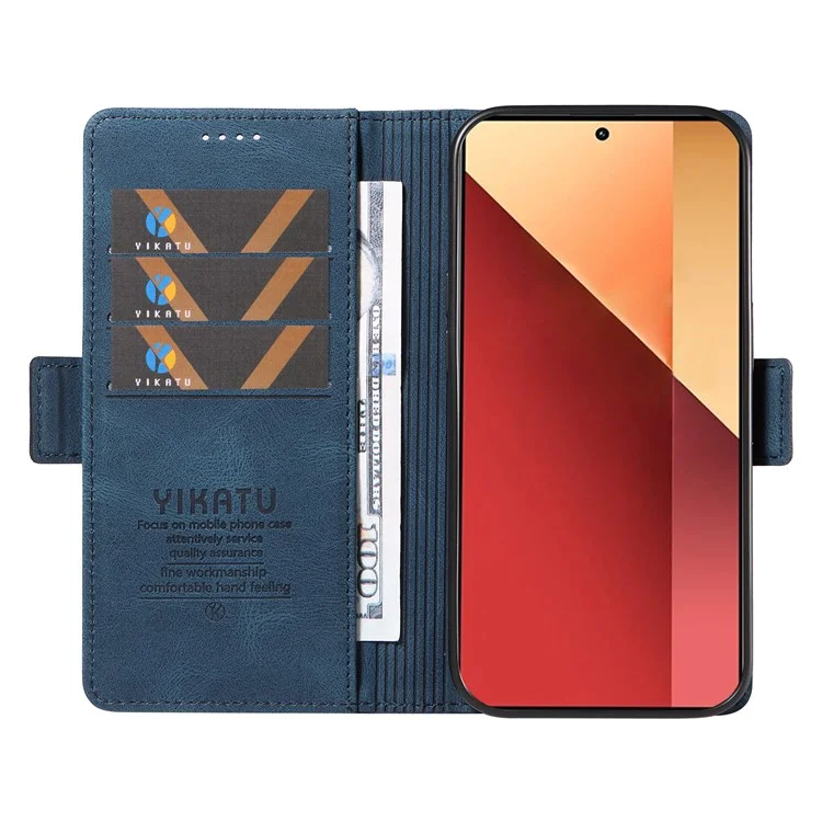 YIKATU YK-005 для Xiaomi Redmi Note 13 Pro 4G / Poco M6 Pro 4G Чехол-книжка - Синий