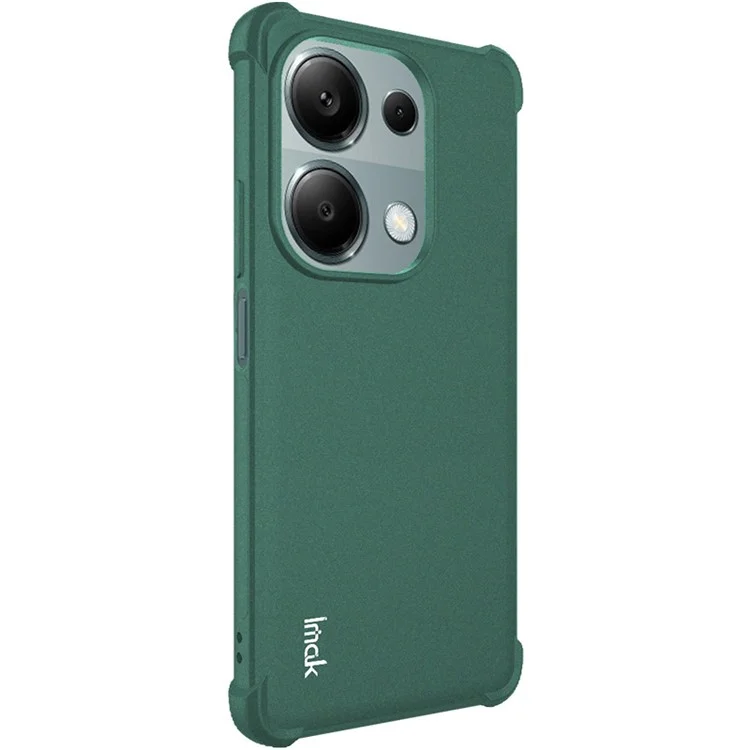 IMAK For Xiaomi Redmi Note 13 Pro 4G / Poco M6 Pro 4G Case Matte TPU Phone Cover Corners Fall Protection - Green