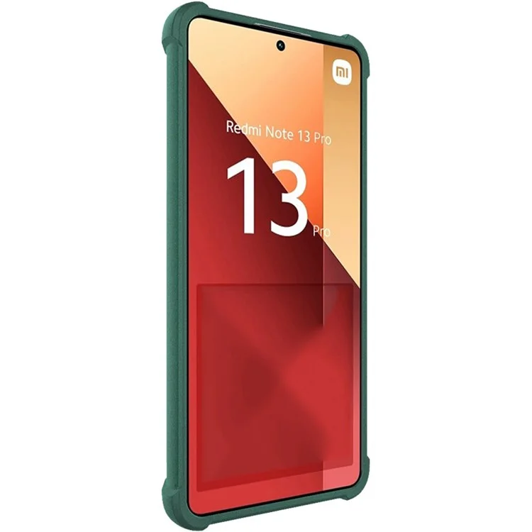 IMAK For Xiaomi Redmi Note 13 Pro 4G / Poco M6 Pro 4G Case Matte TPU Phone Cover Corners Fall Protection - Green