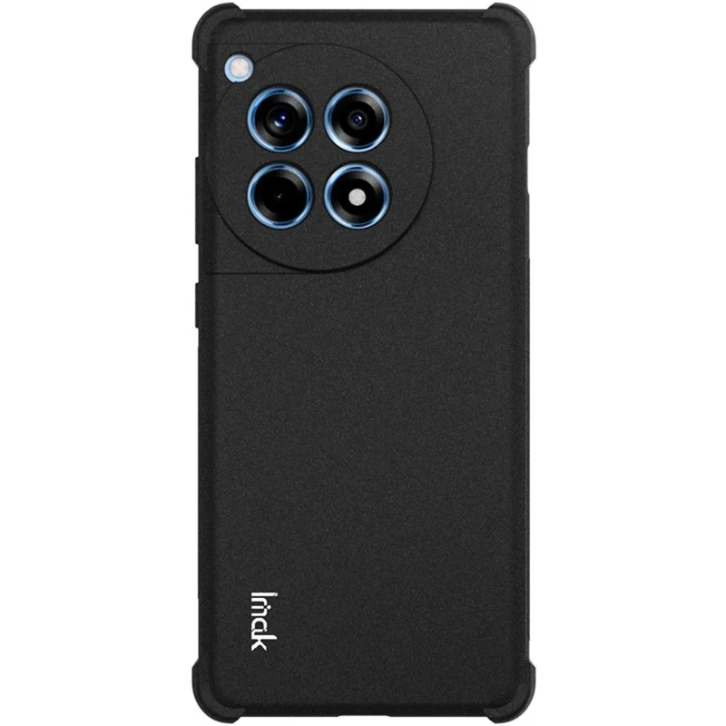 IMAK For OnePlus Ace 3 5G  /  12R 5G Case TPU Matte Anti-fingerprint Phone Back Cover - Black