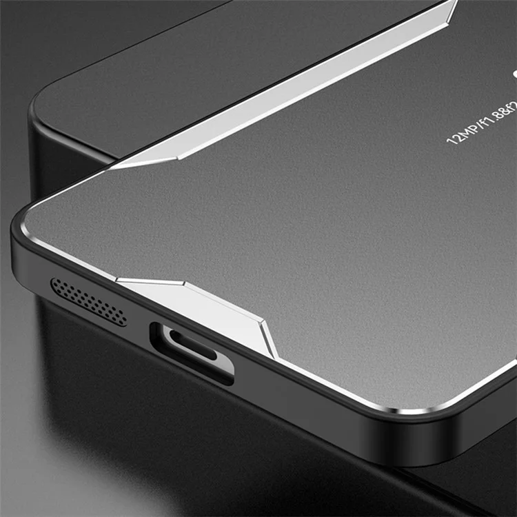 Pour Xiaomi Redmi Note 12R 5G Etui de protection en métal de qualité militaire Coque arrière - Or