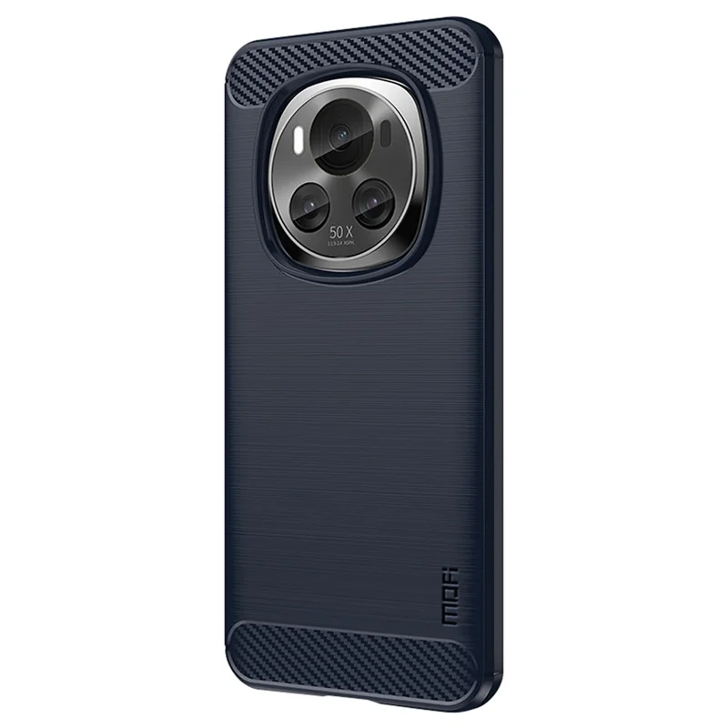 MOFI JK TPU Series-1 For Honor Magic6 5G Case Carbon Fiber Texture TPU Soft Back Cover - Blue