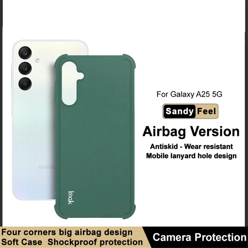IMAK For Samsung Galaxy A25 5G (Global) (161.0 x 76.5 x 8.3mm) TPU Case Matte Phone Cover - Green
