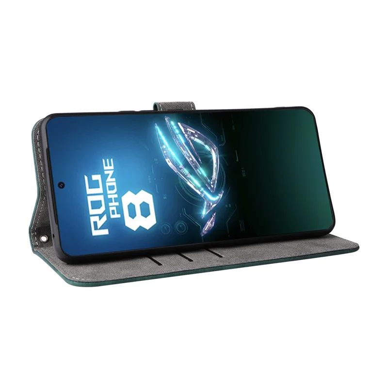 For Asus ROG Phone 8 5G / ROG Phone 8 Pro 5G Wallet Phone Case RFID Blocking PU Leather Cover - Green