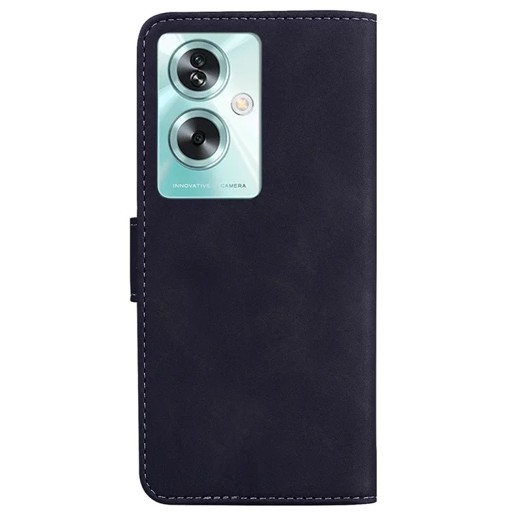 For Oppo A79 5G / A2 5G Phone Case Butterfly Pattern Leather Cover - Black