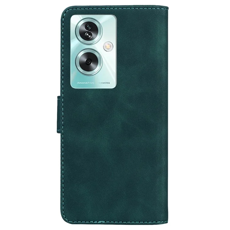 For Oppo A79 5G / A2 5G Phone Case Butterfly Pattern Leather Cover - Green