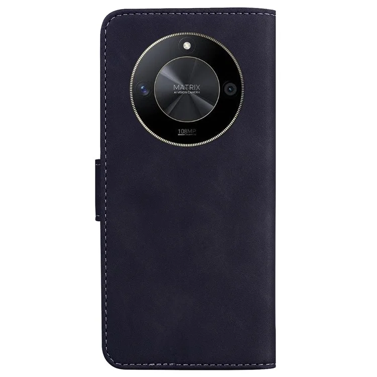 Чехол For Honor X9b 5G / Magic6 Lite 5G / X50 5G из искусственной кожи и ТПУ, противоударный, однотонный - черный