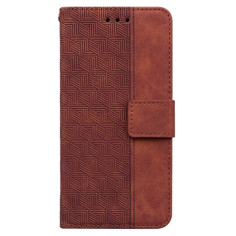 For Infinix Zero 30 5G Wallet Cover Imprinted Anti-Scratch PU Leather Flip Phone Case - Brown