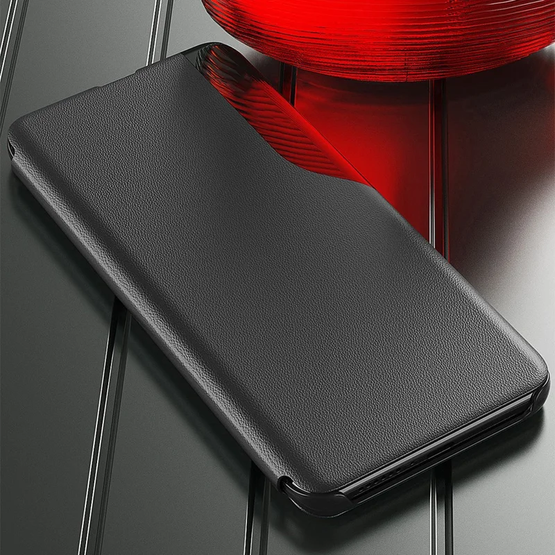 For Honor X7b 4G / 90 Smart Phone Case Folio Flip PU Leather Stand Cover - Black