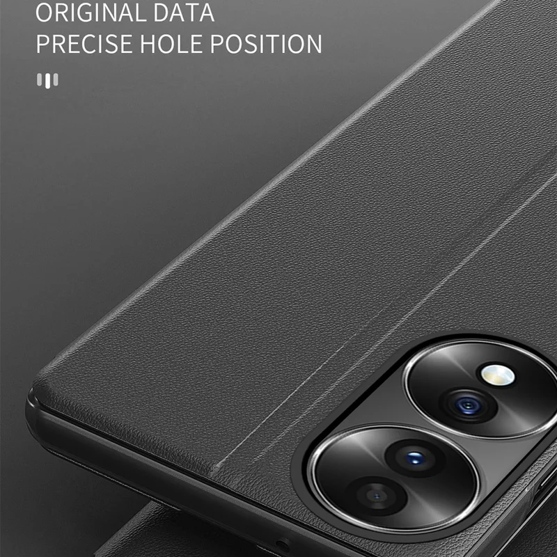 For Honor X7b 4G / 90 Smart Phone Case Folio Flip PU Leather Stand Cover - Sapphire