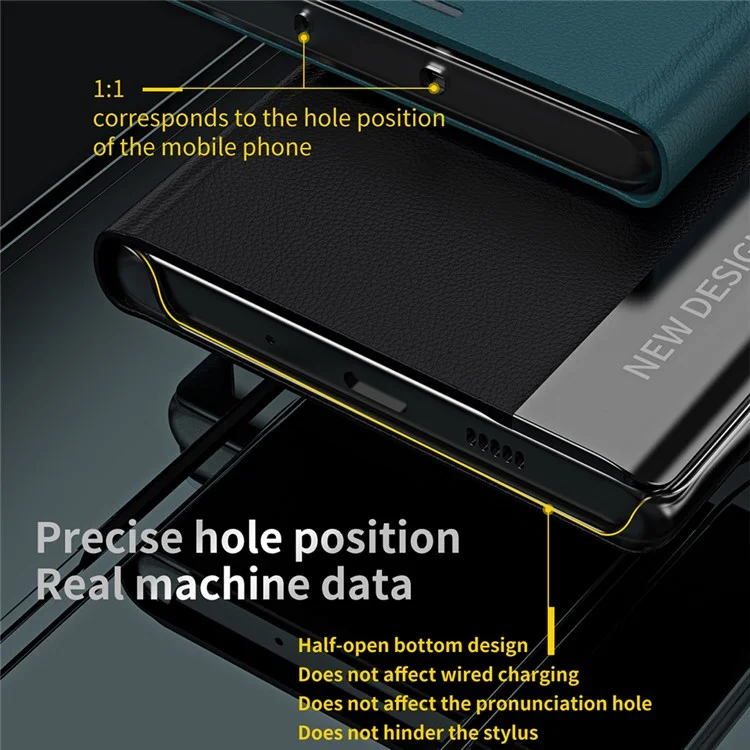 For Honor X7b 4G / 90 Smart Case Resistente agli urti Custodia in pelle PU placcata - Verde