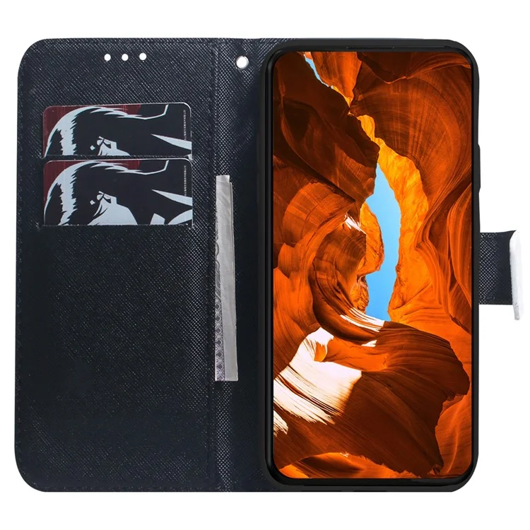 For Honor X7b 4G / 90 Smart / Play 50 Plus 5G Leather Case Pattern Printing Wallet Phone Cover - Panda