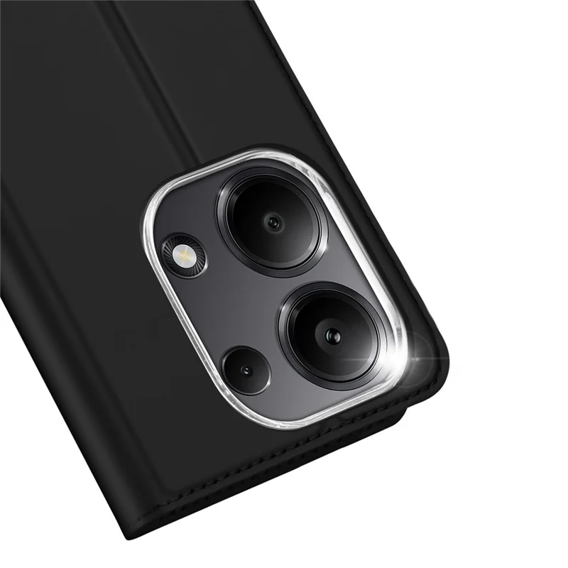 Serie Dux Ducis Skin Pro Para Xiaomi Redmi Note 13 Pro 4G / Poco M6 Pro 4G Ranuras de la Tarjeta Del Teléfono PU Cubierta de Cuero PU - Negro