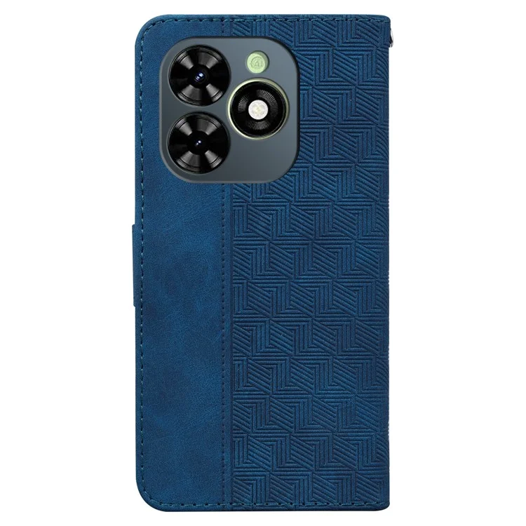 Per Infinix Smart 8 4G / Smart 8 HD 4G / Hot 40i Custodia per cellulare in pelle Portafoglio Custodia antishock - Blu