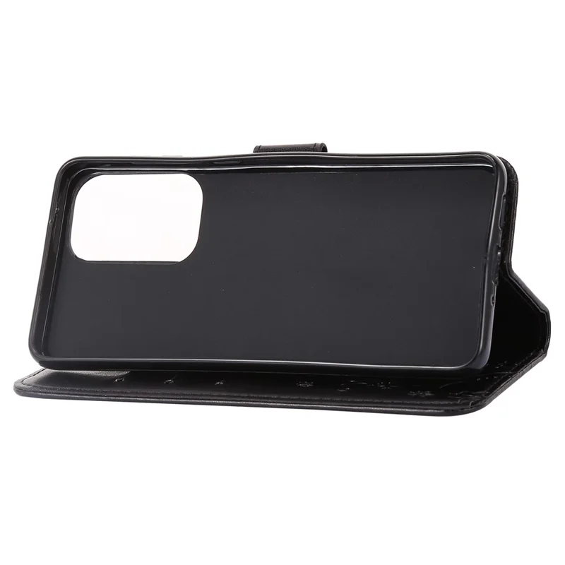 For Motorola Moto G Power (2024) Case Wallet PU Leather Phone Cover Butterfly Pattern - Black