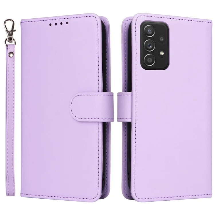 BETOPNICE 005 Para Samsung Galaxy A52 4G / 5g / A52s 5G Caso de Couro Destacável Tampa de Telefone - Roxo