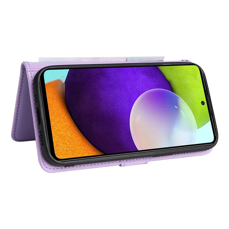 BETOPNICE 005 Für Samsung Galaxy A52 4G / 5G / A52s 5G Lederhülle Abnehmbare Telefonabdeckung - Lila