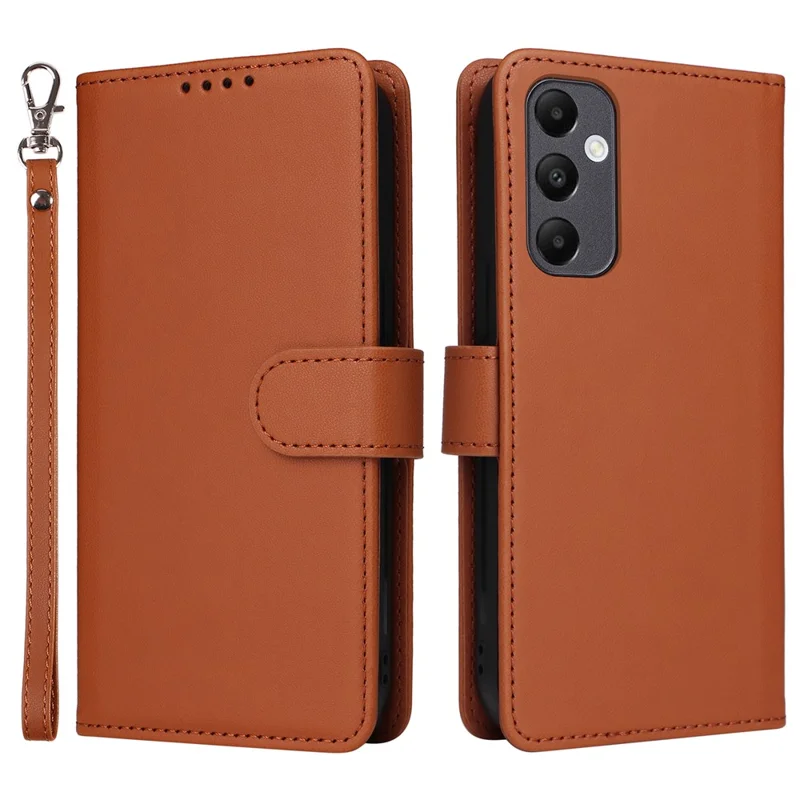 For Samsung Galaxy A05s 4G Magnetic Case BETOPNICE Detachable PU Leather Phone Cover with Strap - Brown