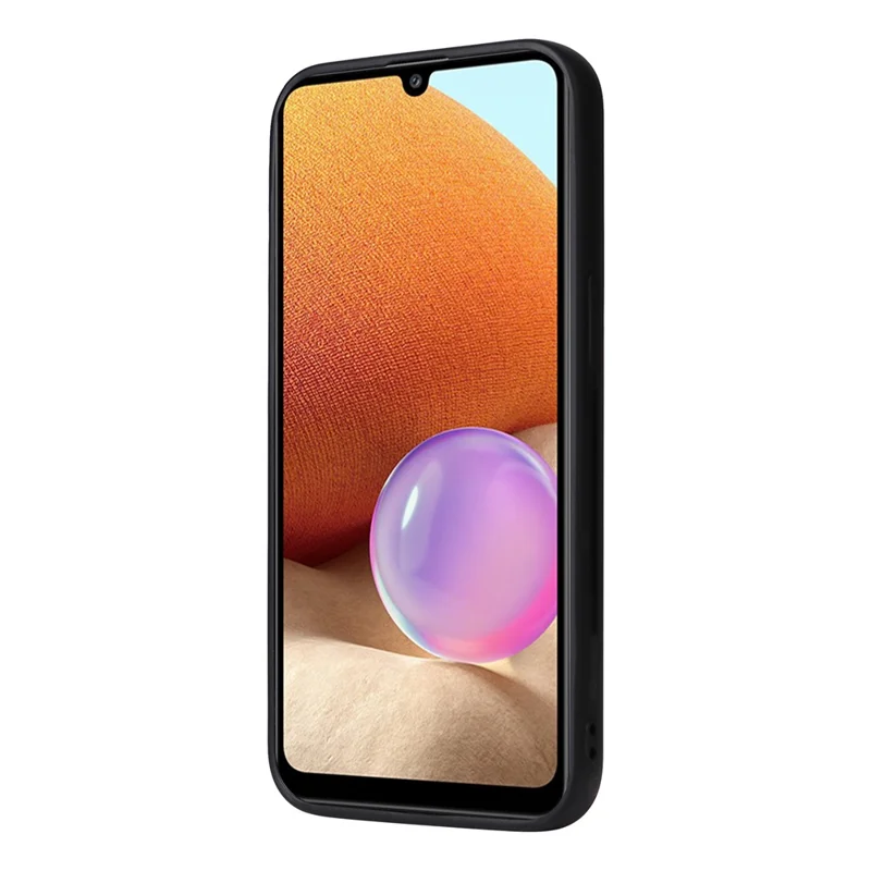 For Samsung Galaxy A32 4G (EU) Magnetic Case BETOPNICE Detachable PU Leather Phone Cover with Strap - Brown