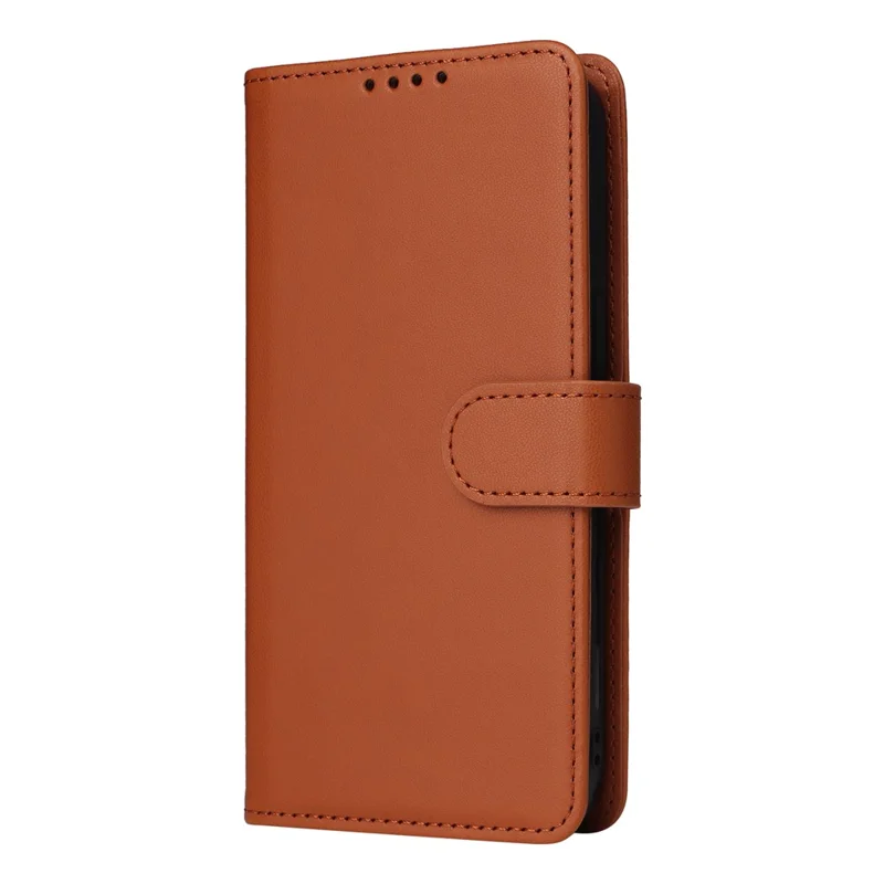 For Samsung Galaxy A32 4G (EU) Magnetic Case BETOPNICE Detachable PU Leather Phone Cover with Strap - Brown