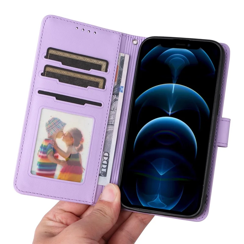 BETOPNICE 005 Per iPhone 12 Pro Max 6.7 pollici Cover Protettiva Magnetica Staccabile - Viola