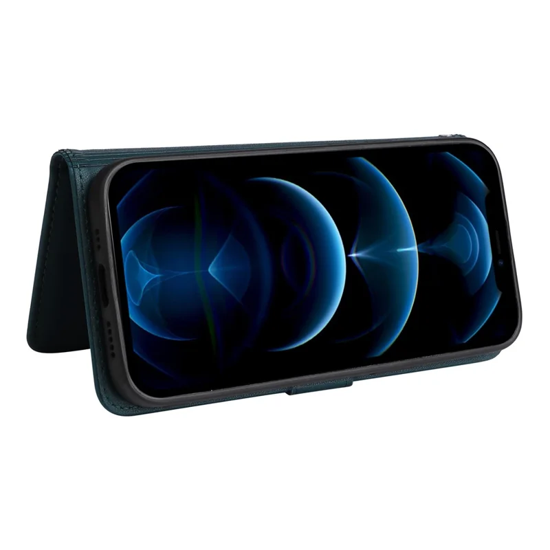 For iPhone 12 Pro Max Magnetic Case BETOPNICE Detachable PU Leather Phone Cover with Strap - Blue