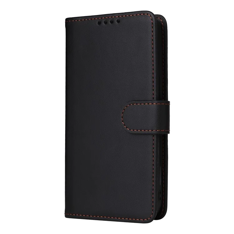 BETOPNICE 005 para Samsung Galaxy A12 / M12 / F12 Funda protectora magnética desmontable de cuero para teléfono - Negro