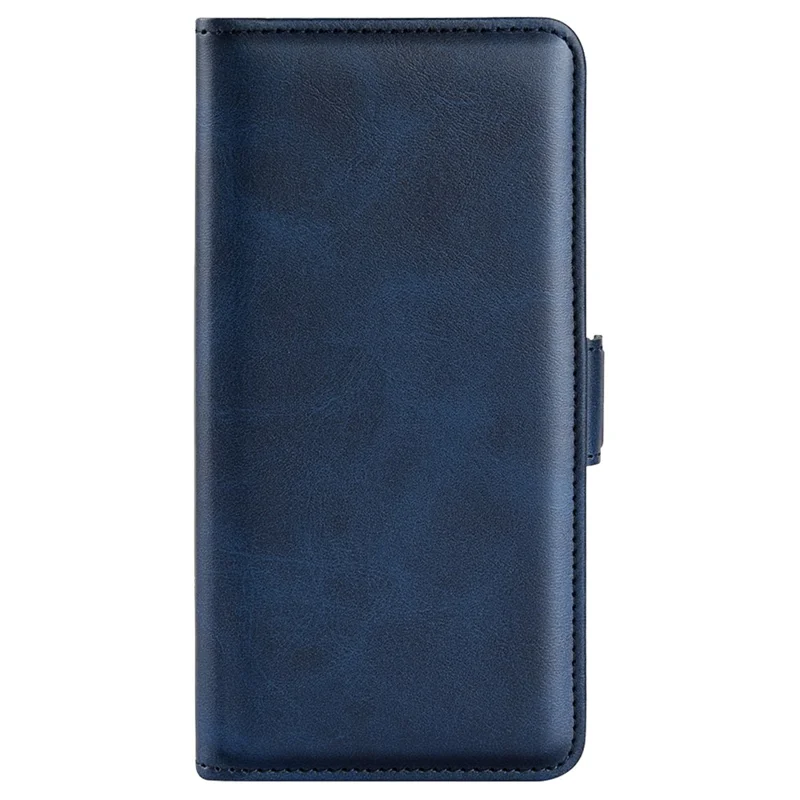 For Xiaomi Redmi Note 13 4G Cell Phone Case Dual Magnetic Clasp Leather Protective Cover - Blue