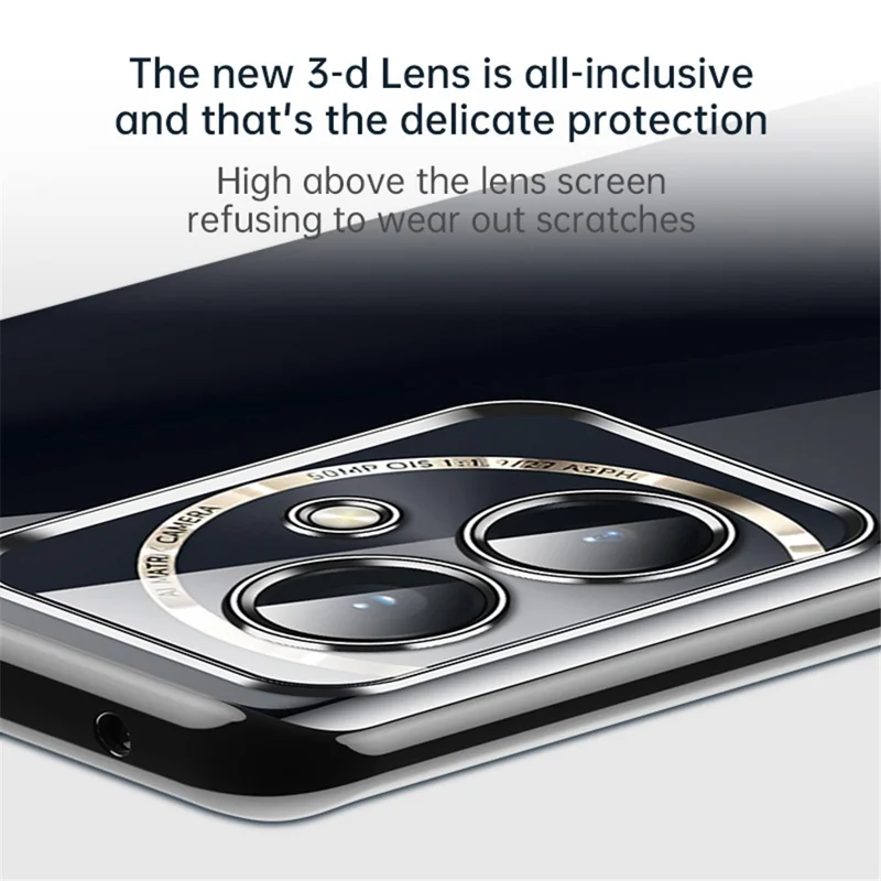 SULADA For Honor 100 5G Case Electroplating Transparent Soft TPU Phone Cover - Blue