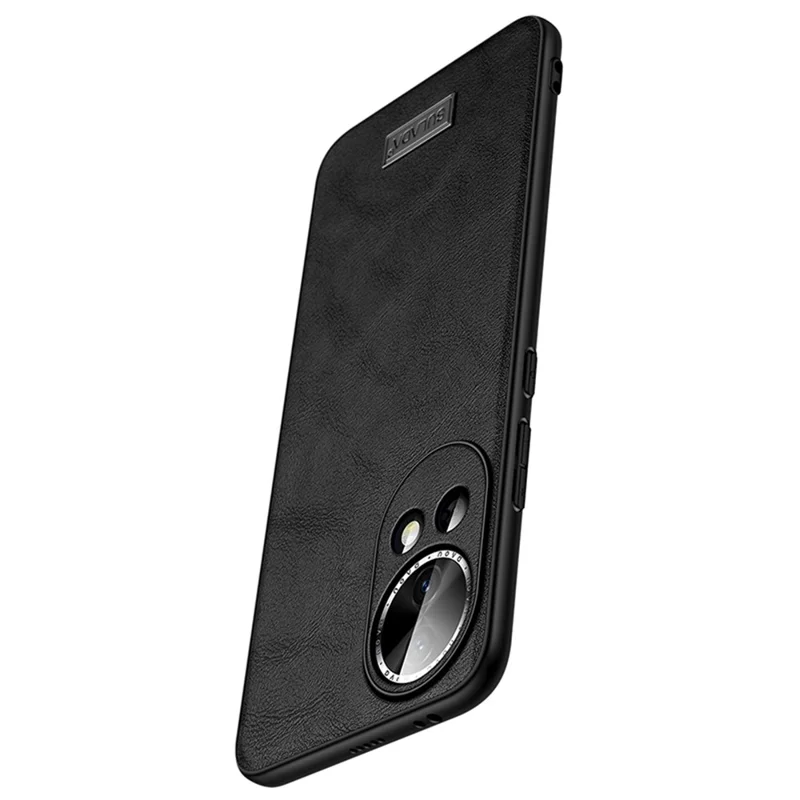 SULADA For Huawei nova 12 Pro 5G / nova 12 Ultra 5G Cell Phone Cover PU Leather Coated TPU+PC Shockproof Case - Brown