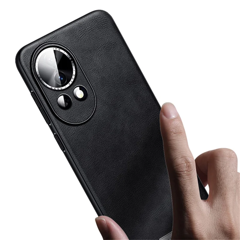 SULADA For Huawei nova 12 Pro 5G / nova 12 Ultra 5G Cell Phone Cover PU Leather Coated TPU+PC Shockproof Case - Brown