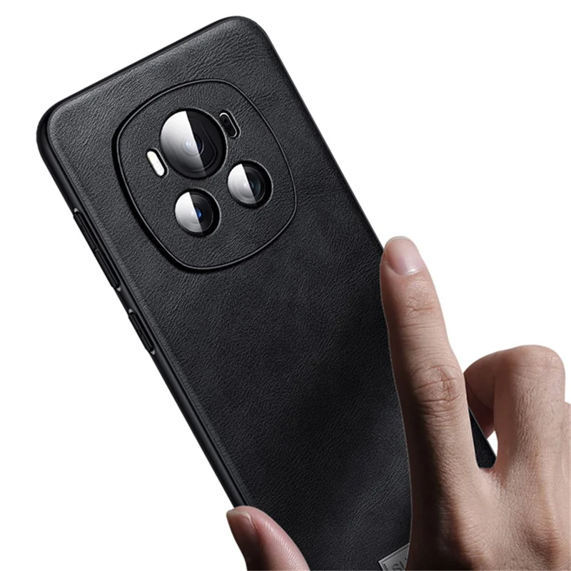 SULADA For Honor Magic5 Case PU Leather+TPU+PC Anti-scratch Phone Cover - Blue