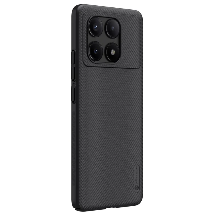 Nillkin Case de Escudo Helado Para Xiaomi Redmi K70E 5G / Poco X6 Pro 5G Cubierta de Teléfono de PC Hard - Negro