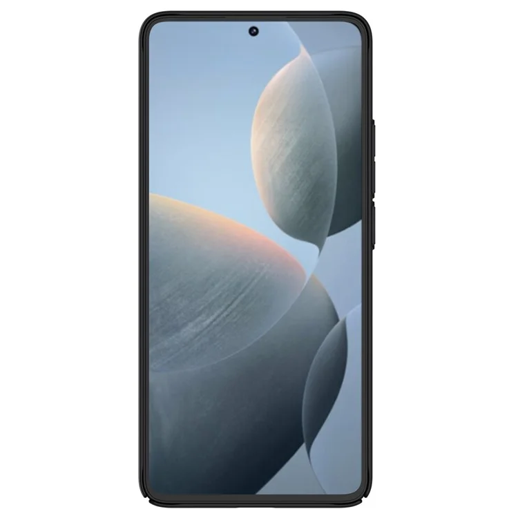 Nillkin Frosted Shield Case Für Xiaomi Redmi K70E 5G / Poco X6 Pro 5G Hard PC -telefonabdeckung - Schwarz