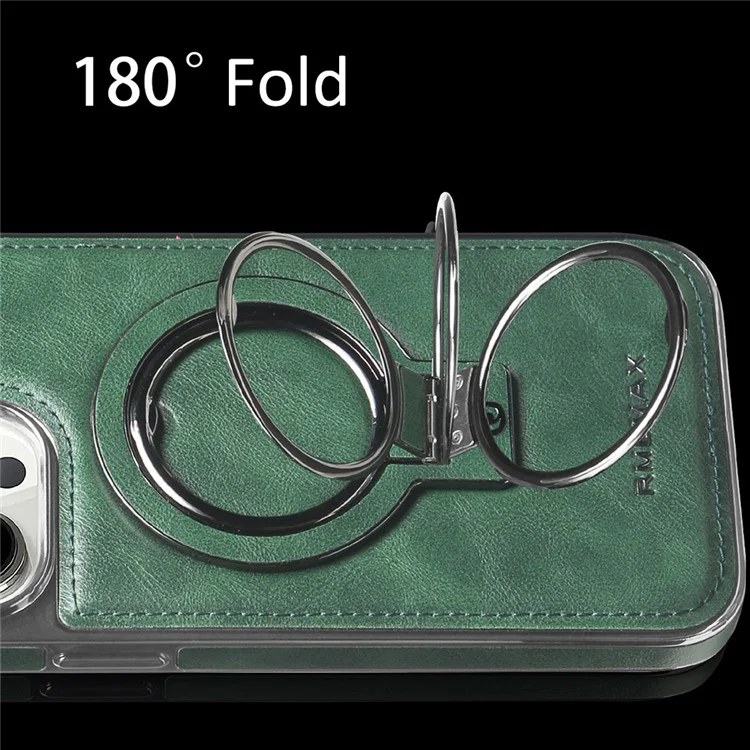 RMBMAX Für iPhone 13 Pro Max 6,7 Zoll Schützendes Ständercase Magnetische Telefonschale - Braun