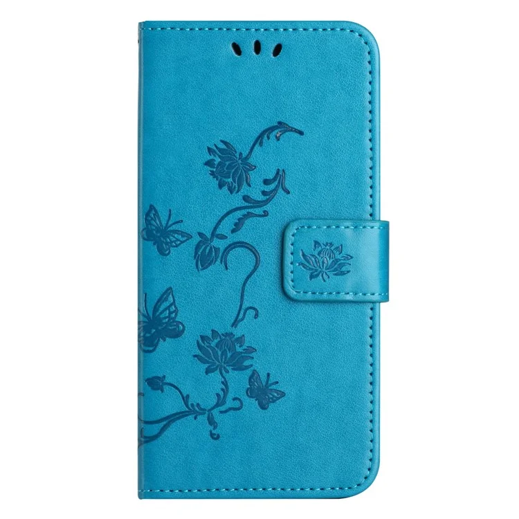 Per Xiaomi Redmi Note 13 4G Custodia per Cellulare Resistente alle Cadute con Design Stampato a Portafoglio e Supporto - Blu