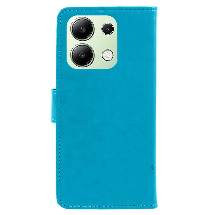 Per Xiaomi Redmi Note 13 4G Custodia per Cellulare Resistente alle Cadute con Design Stampato a Portafoglio e Supporto - Blu