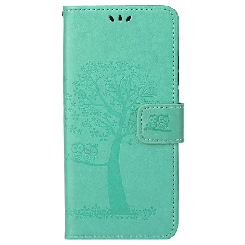 For Xiaomi Redmi Note 13 Pro 5G / Poco X6 5G Cell Phone Case Imprinted Anti-fall Leather Wallet Cover - Cyan